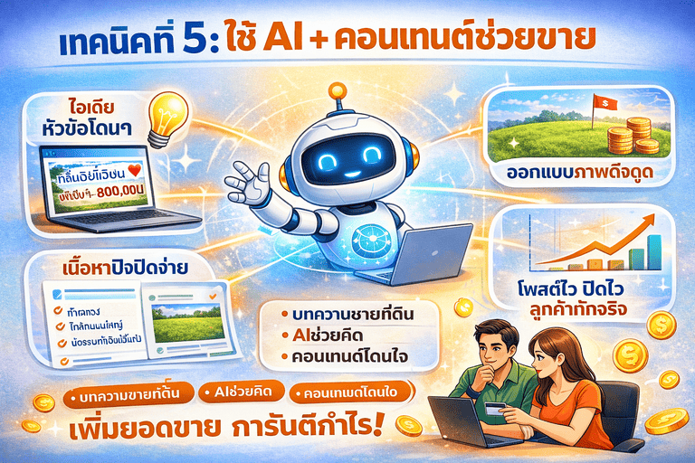วิธีโพสขายที่ดิน