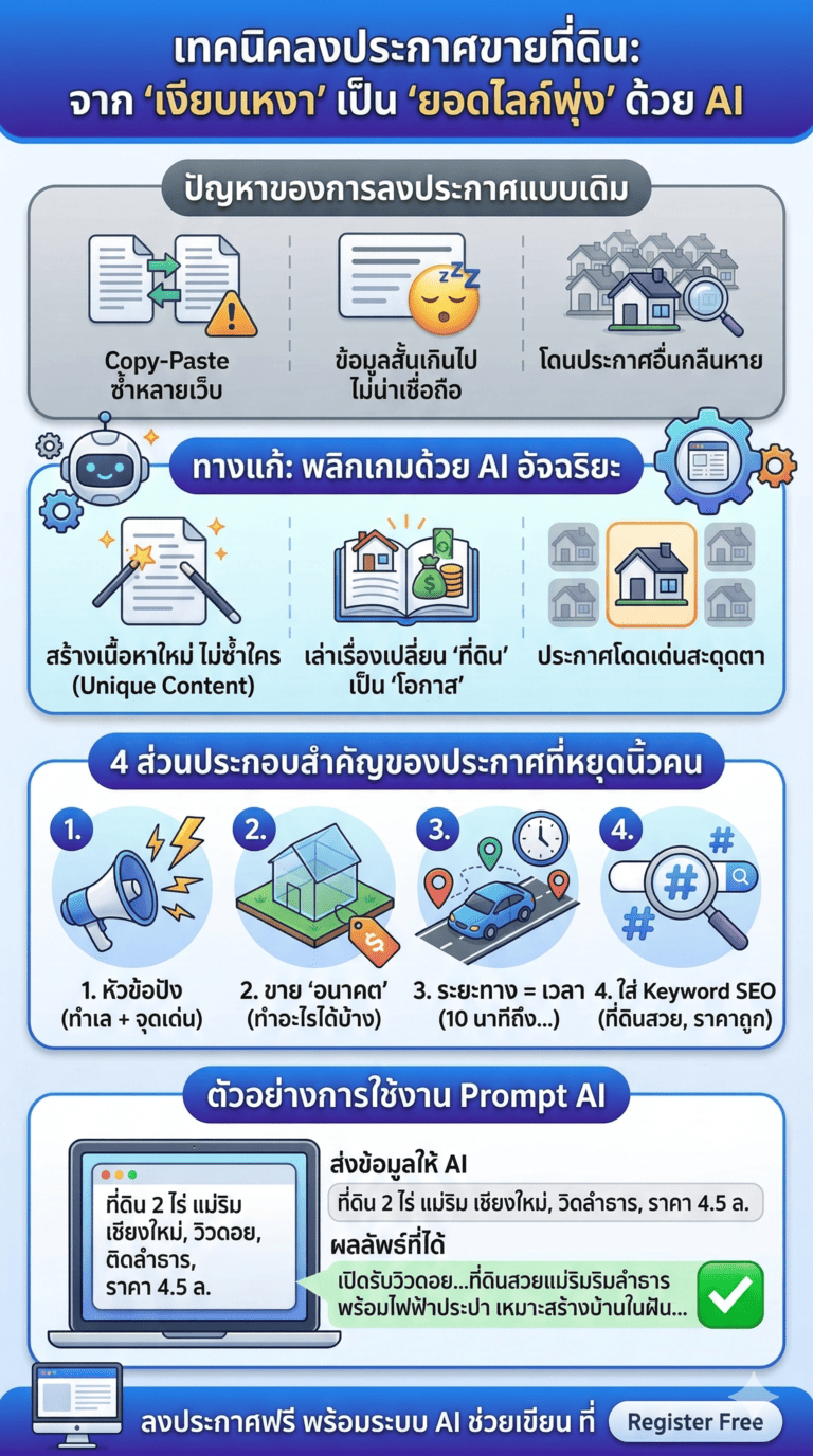 ขายที่ดิน ด้วย AI