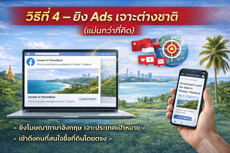 วิธีขายที่ดินลูกค้าต่างชาติ