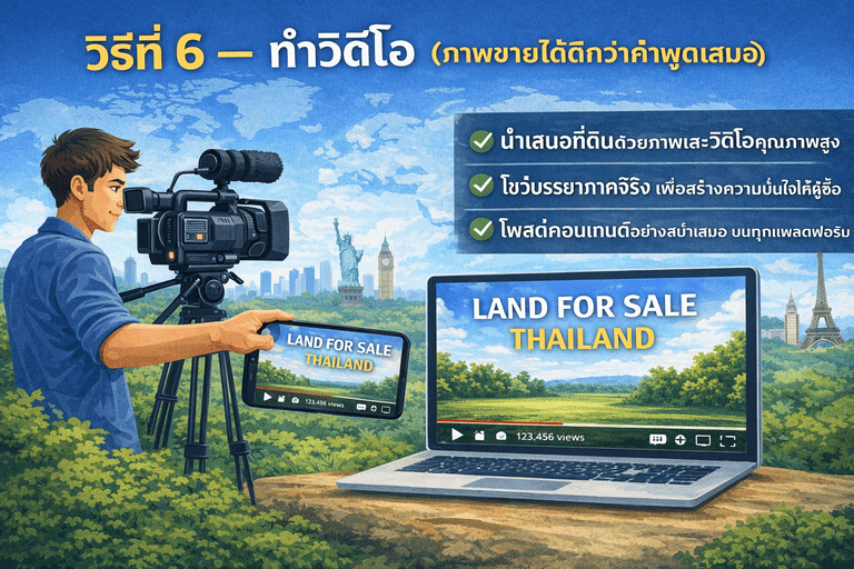 วิธีขายที่ดินลูกค้าต่างชาติ
