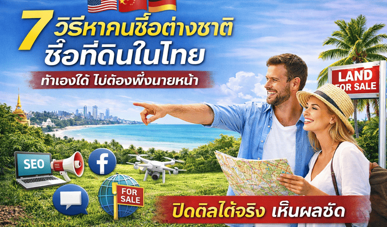 วิธีขายที่ดินลูกค้าต่างชาติ