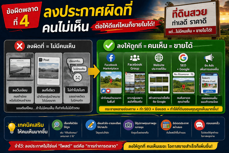 โพสต์ให้ถูกที่ เพิ่มการขาย